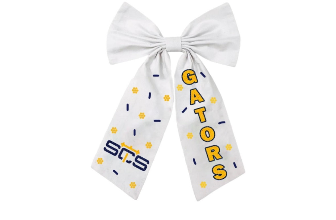 Custom Beaded School Bows