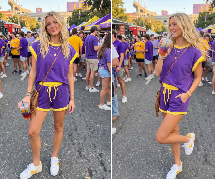 Purple & Yellow Gameday Set