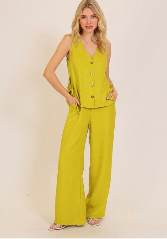 Lime Pants Set