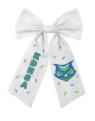 Custom Beaded School Bows
