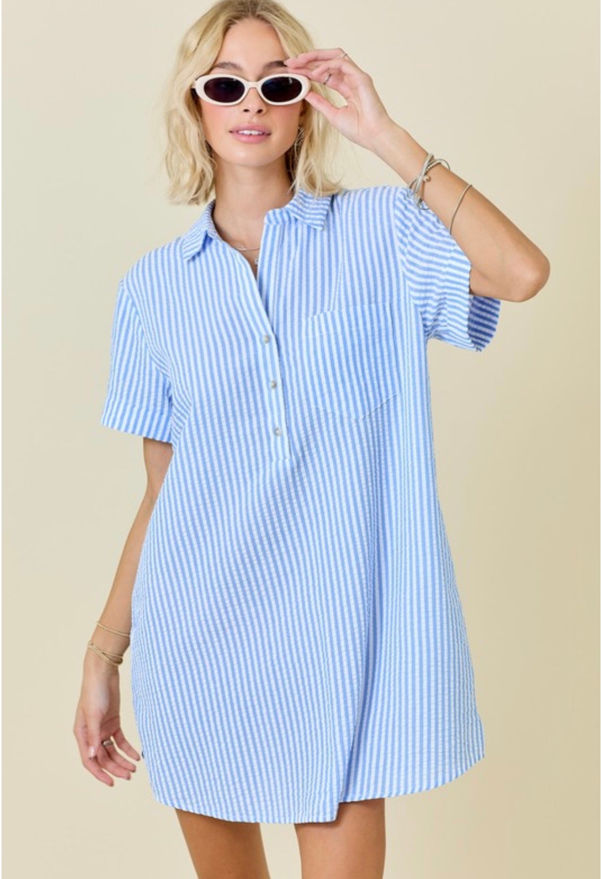 Seersucker Spring Dress