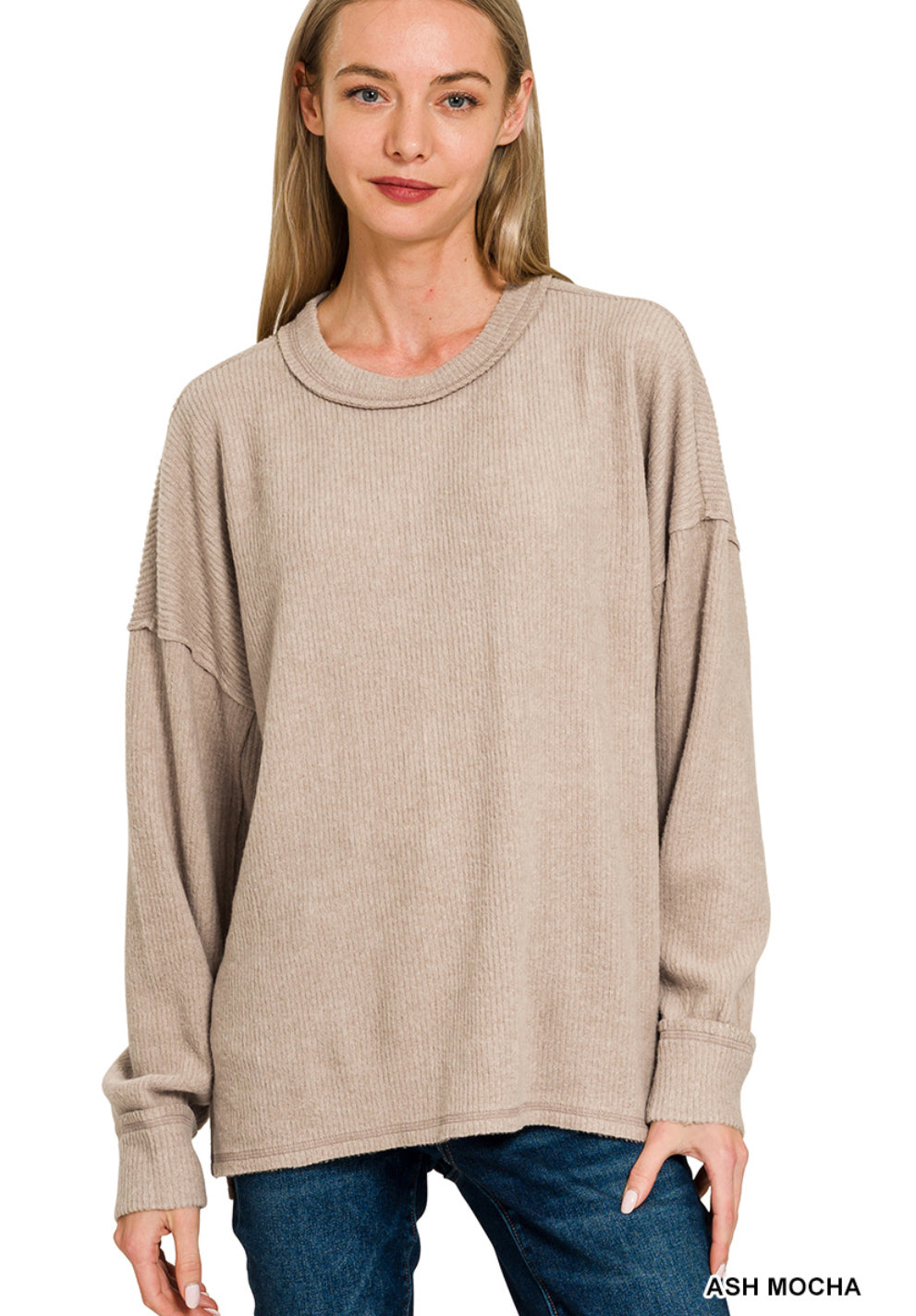 Lily Ribbed Tee – Be Chic Boutique