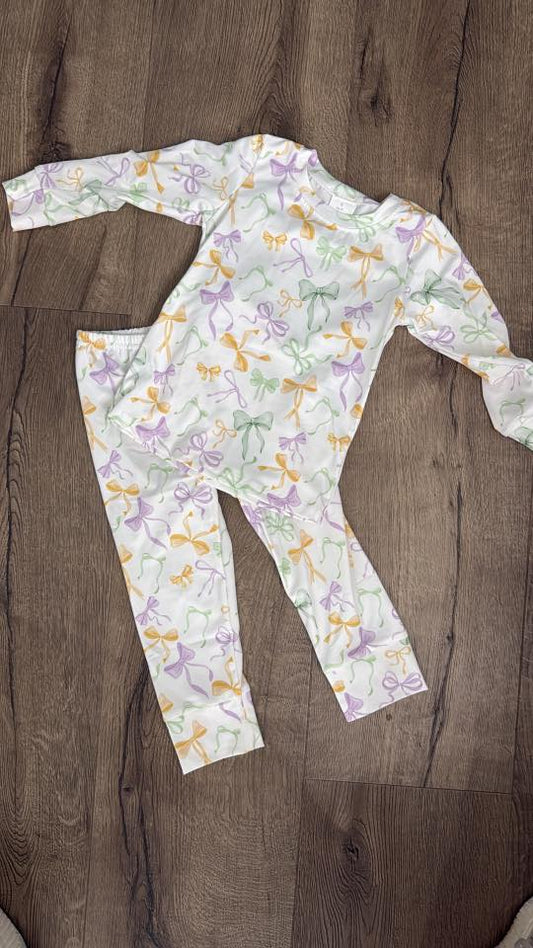 Girls Bow Pajamas
