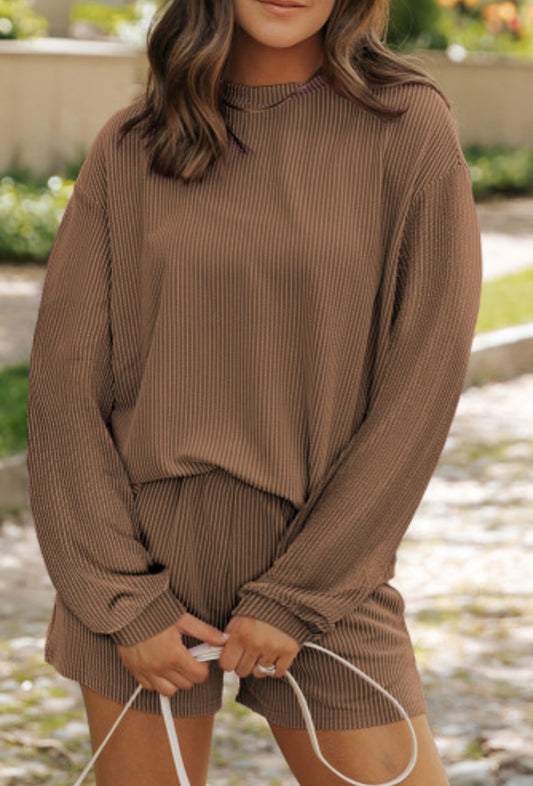 Long Sleeve Ribbed Set