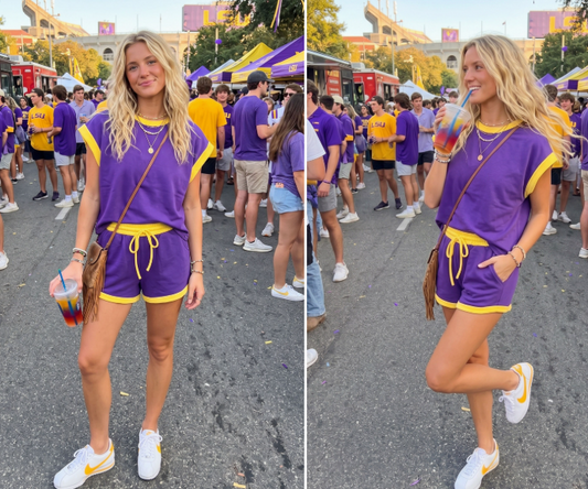Purple & Yellow Gameday Set