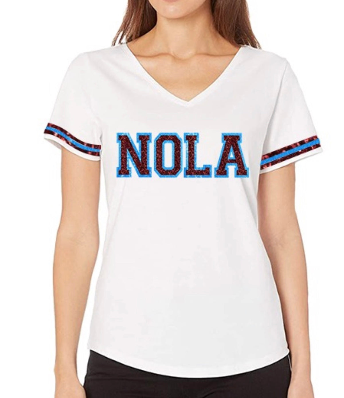 NOLA sequin Tee
