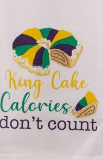 King Cake Calories Hand Towel