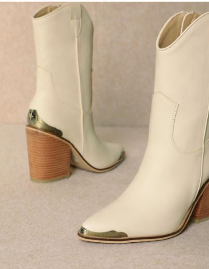 Ivory Western Boot